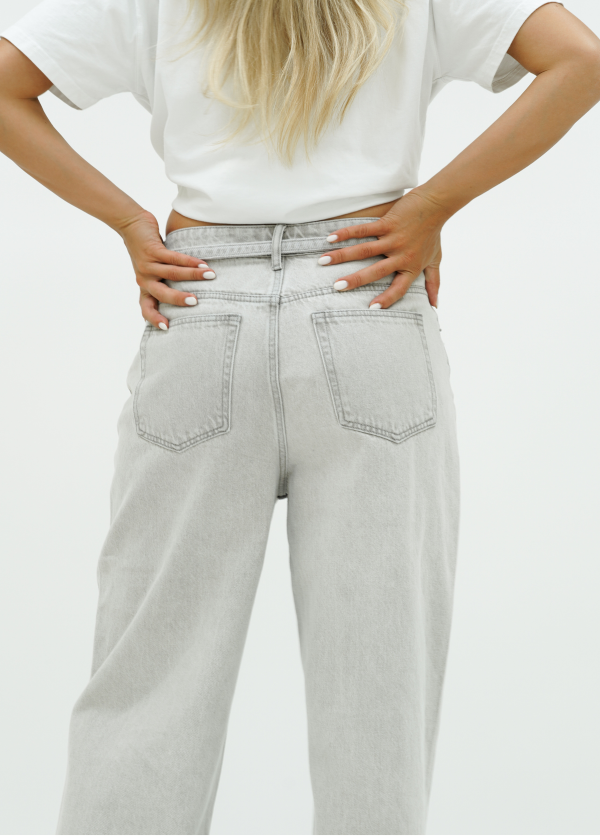 Baggy jeans light washed grey (tall)