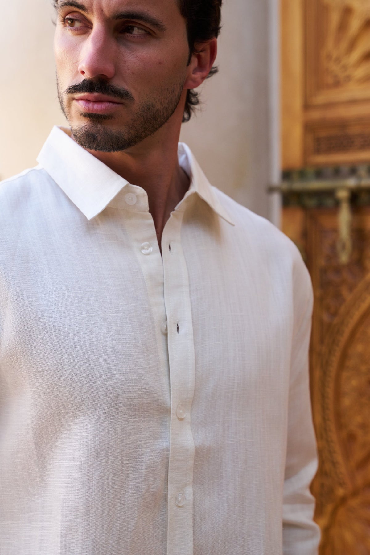 Table for Two Linen Shirt – Cream