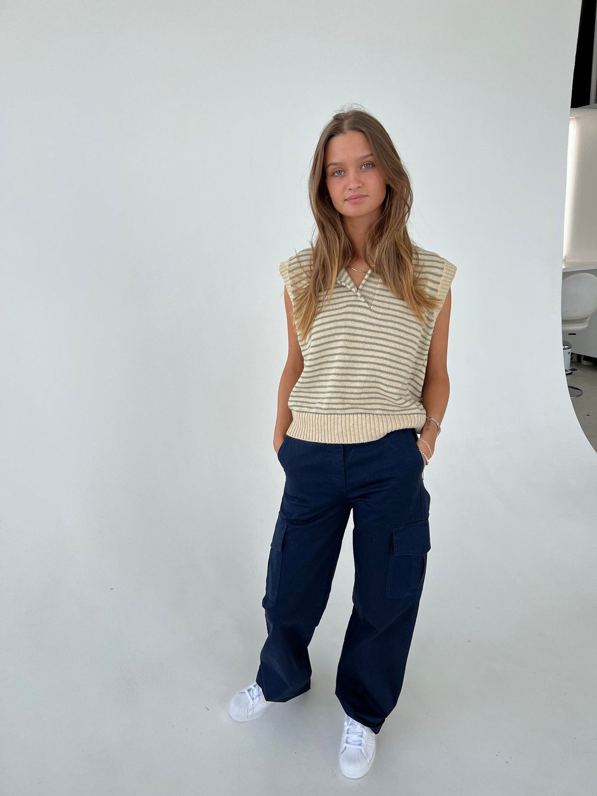 Diamanta comfy set - Cream/Green