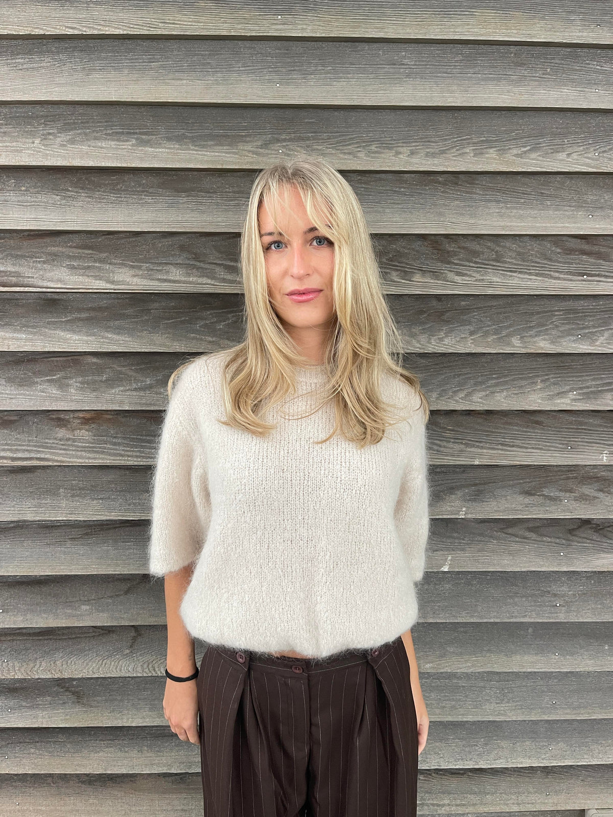 Elise t-shirt knit - Beige